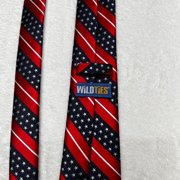 American Flag Patriotic Tie Wild Ties - Picture 4 of 5